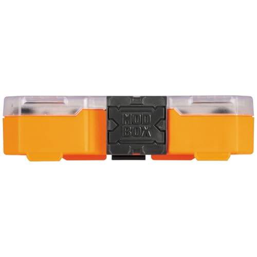 Klein Tools 65619 KNECT Flip-10 Metric Impact Socket Set, Deep Sockets, 5 Color-Coded Flip Sockets, 10 Metric Socket Sizes, 1/4 and 3/8-Inch Adapters, MODbox Case