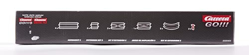 Carrera 61601 GO!!! Track Extension Set 2 Add On Parts Includes Straights, Curves, Lane Change and Narrow Sections