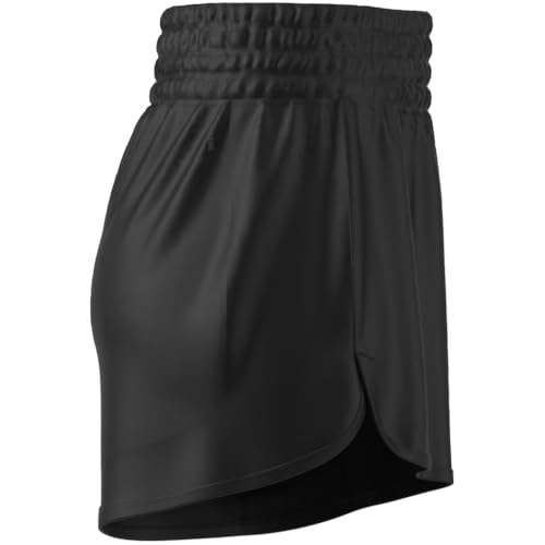 adidas Women's Pacer Essentials Knit High-Rise Shorts, Black, Medium/5" Inseam