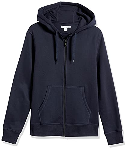 Amazon Essentials Men's Big & Tall Full-Zip Hooded Fleece Sweatshirt, Navy, 6X