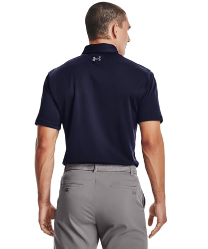 Under Armour Men's Tech Golf Polo , Midnight Navy (410)/Graphite, Large