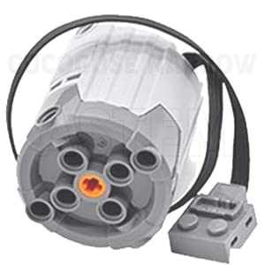 ASTEM 36Pcs Power-Function-Motor-Set Compatible with Technic-Parts. Include IR-Receiver, Battery-Box, Power Function Light, Extension Wire, Servor-Motor, Shock-Absorber for Technic Project