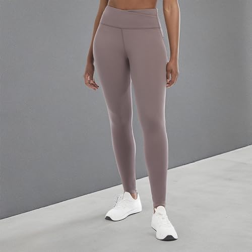 Jockey Women's Wrap Waist Full Length Legging, Plum Truffle, Medium