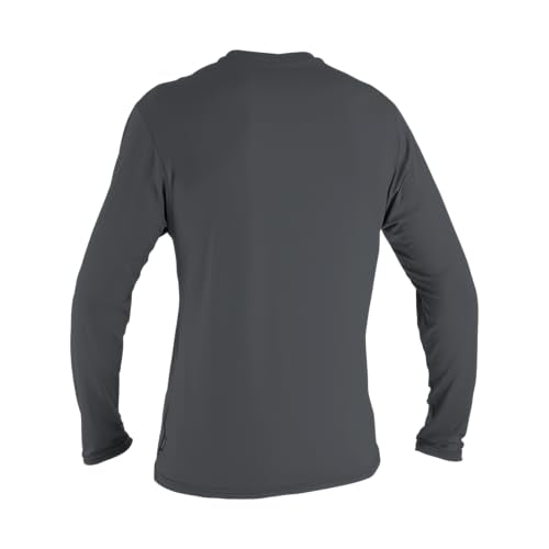 O'Neill Men's Basic Skins UPF 50+ Long Sleeve Sun Shirt, Graphite, L