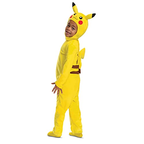 Pikachu Costume Romper, Official Pokemon Toddler Outfit and Headpiece, Size (12-18 months)