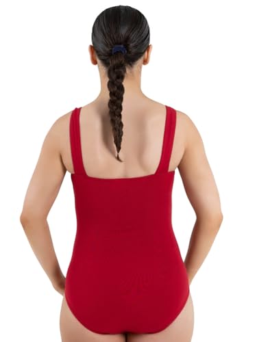 Capezio Women's Classic Pinch-Front Princess Tank Leotard, Garnet, Small