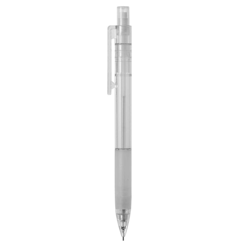 MUJI 3 Pack PC Mechanical Pencil Rubber Grip Rubber Grip Eraser [Black - Small]