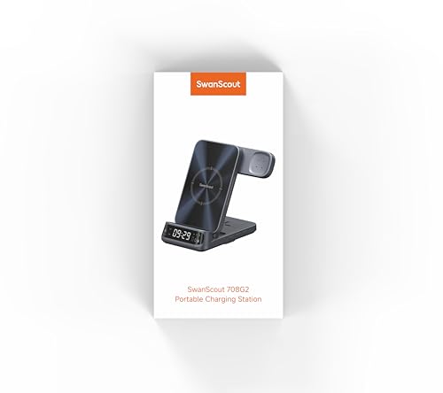Wireless Charger for Pixel Watch 3/2, 3 in 1 Charging Station for Google 9 Pro Fold/9 Pro XL/9 Pro/9a/9/8/7/6/5, SwanScout 708G2 (Not for Pixel Watch 4/1, No Adapter)