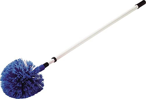 SPARTA Flo-Pac Rounded Duster Cleaning Duster with Electrostatically Charged Bristles for Catering, Buffets, Restaurants, Stainless Steel, 9 X 7 X 7 Inches, Blue, (Pack of 12)