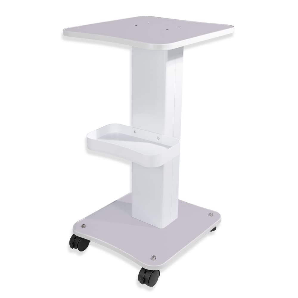 Trolley Cart with Wheels, HUOXOU 3 Tier Beauty Rolling Cart, Trolley spa, spa Trolley, Esthetician Cart, Salon Trolley cart with Wheels, Load 220 lbs
