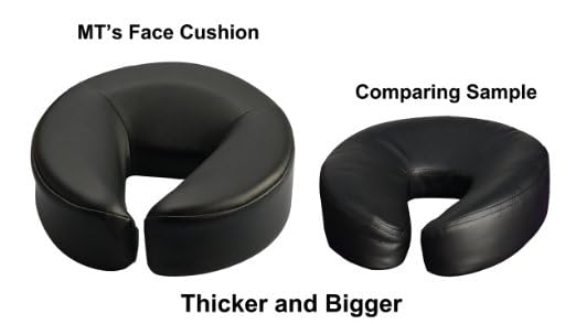Master Massage New Standard Headrest Face Cushion Pillow for Massage Table, Black