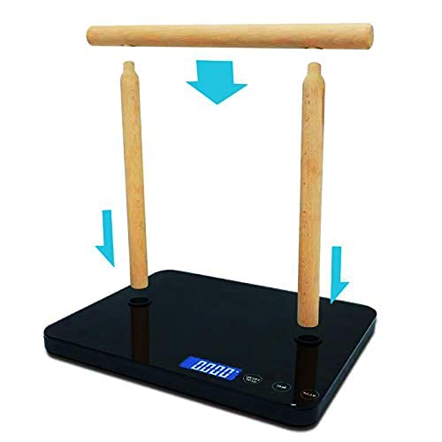 MINDPET-MED Digital Bird Scale with Perch, Max 44lbs, Black, Suitable for Parrot and All Kinds of Bird