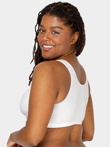 Fruit of the Loom Women's Built-Up Sports Bra, Black/White/Heather Grey, 38 (Pack of 6)