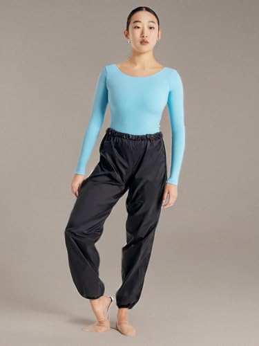 Capezio Womens Rip Stop Pants, Black, Small US