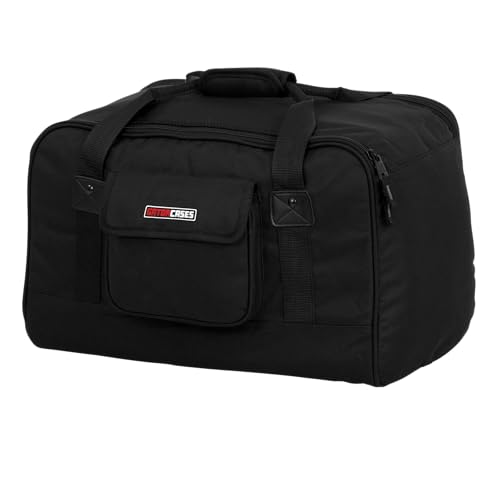 Gator Cases Heavy-Duty Speaker Tote Bag for Compact 8" Speaker Cabinets; Fits QSC K8, Yamaha DXR8 and more (GPA-TOTE8) , Black