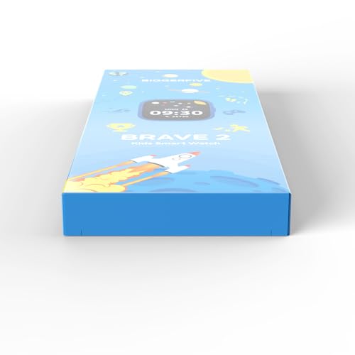 BIGGERFIVE Smart Watch for Kids, 1.8" Fitness Tracker Watch Pedometer, Heart Rate, IP68 Waterproof, Sleep Monitor, Calorie Step Counter, 5 Puzzle Games with/Without APP for Girls Teens 5-16