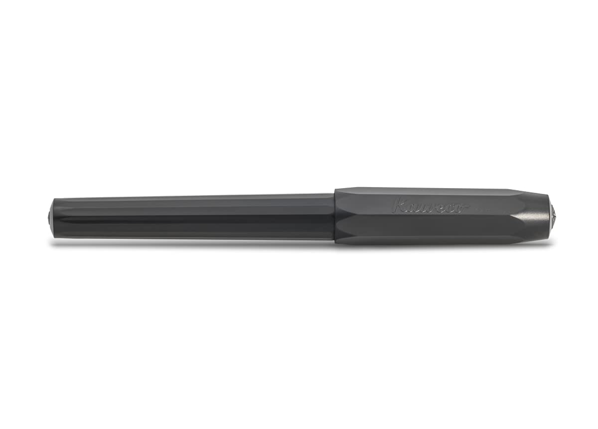 Kaweco PERKEO All Black Fountain Pen - M (Medium) Nib, Exclusive, 13 cm
