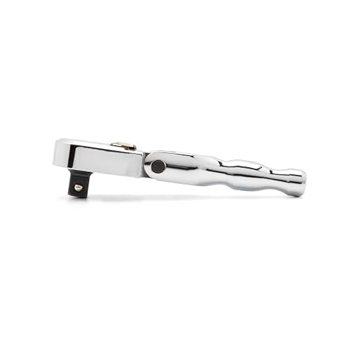 GEARWRENCH 3/8" Drive 120XP Full Polish Chrome Stubby Flex Head Teardrop Ratchet | 81212XP