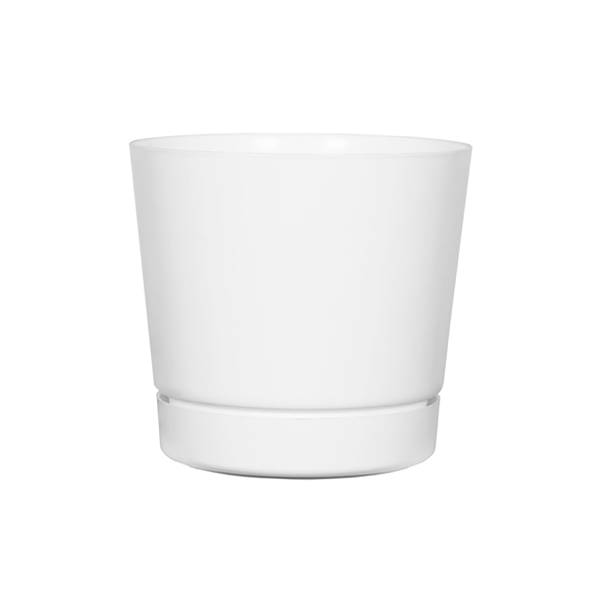 Novelty Mfg Co 10122 Full Depth Round Cylinder Pot, White, 12-Inch
