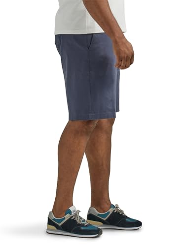 Lee Men's Big & Tall Extreme Motion Flat Front Short, Navy, 50, Navy, 50