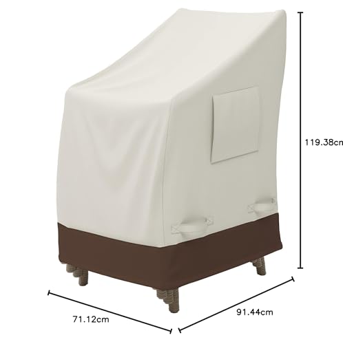 Amazon Basics Outdoor Stackable-Chair Patio Furniture Cover