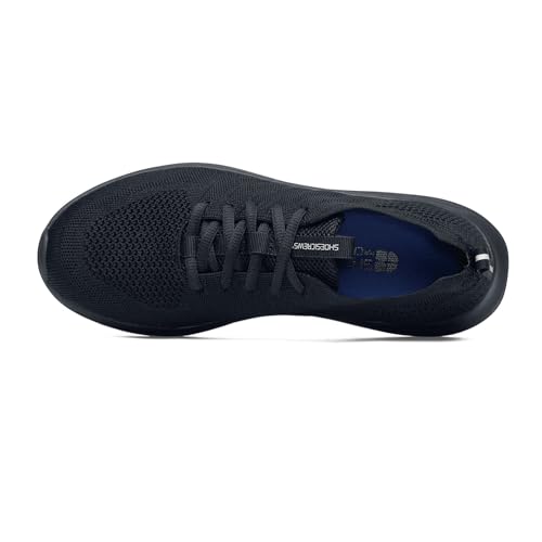 Shoes for Crews Everlight, Men's, Breathable, Lightweight, Lace-Up, Slip Resistant, Water Resistant Work Shoes, Black, 11.5 Wide