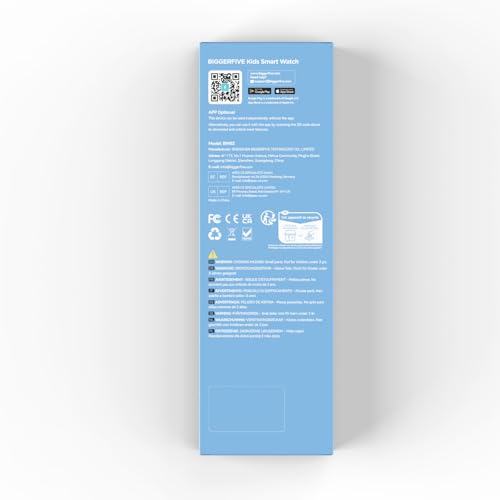 BIGGERFIVE Smart Watch for Kids, 1.8" Fitness Tracker Watch Pedometer, Heart Rate, Sleep Monitor, IP68 Waterproof, Calorie Step Counter, Puzzle Games with/Without APP for Girls Teens 5-16, Pink