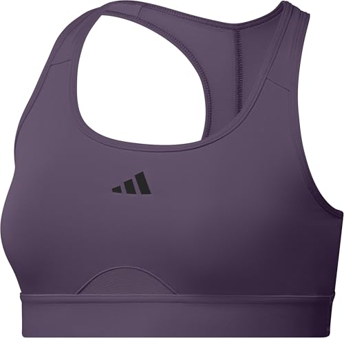 adidas Women's Powerreact Training Bra, Aurora Plum, X-Large