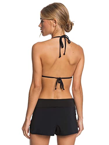 Roxy Women's Board Shorts – Tummy Control, Quick-Dry Swim Shorts, 4-Way Stretch, 2" Beach Shorts, UPF+ 50, Black, Small