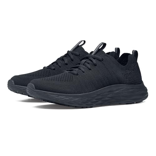 Shoes for Crews Everlight, Men's, Breathable, Lightweight, Lace-Up, Slip Resistant, Water Resistant Work Shoes, Black, 11.5 Wide