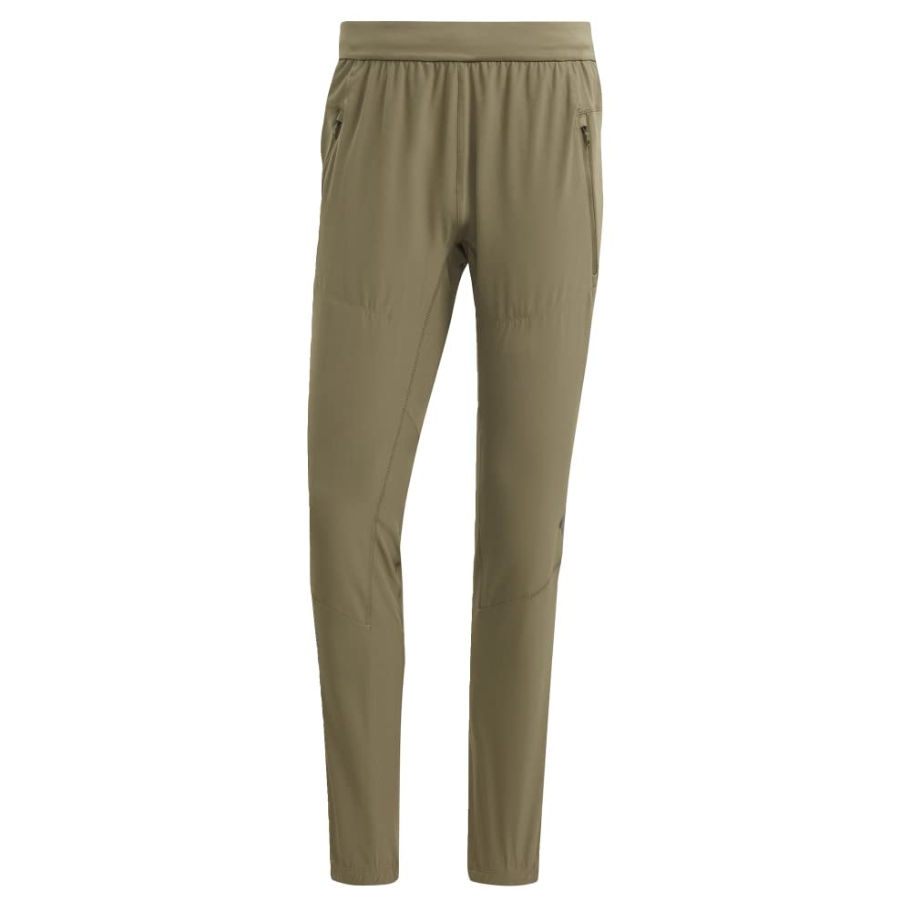 adidas Men's Designed for Training Joggers, Olive Strata, Small