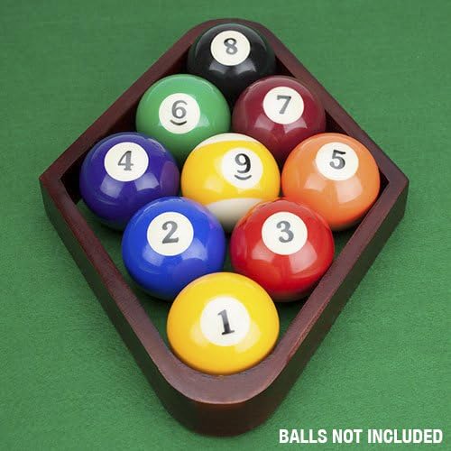 Felson Billiard Supply FELS-003.004 Mahogany Triangle and Diamond Billiard Ball Racks