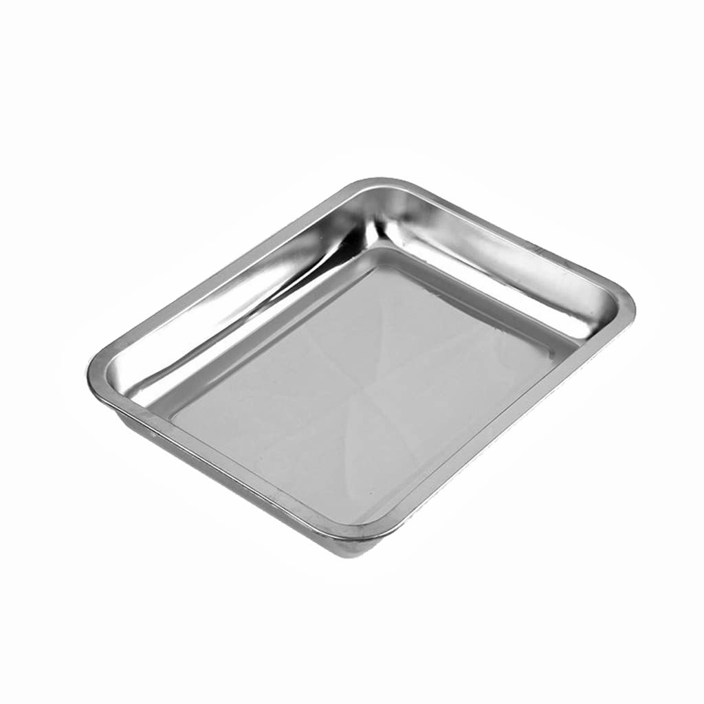 KUNWU Stainless Steel Pan 28"x20"x4" for Food, Cat, Dog & Rabbit Pet Litter Box, Corrosion Resistant Easy Clean Durable Pan (XXL (28"x20"), 4" Deep)