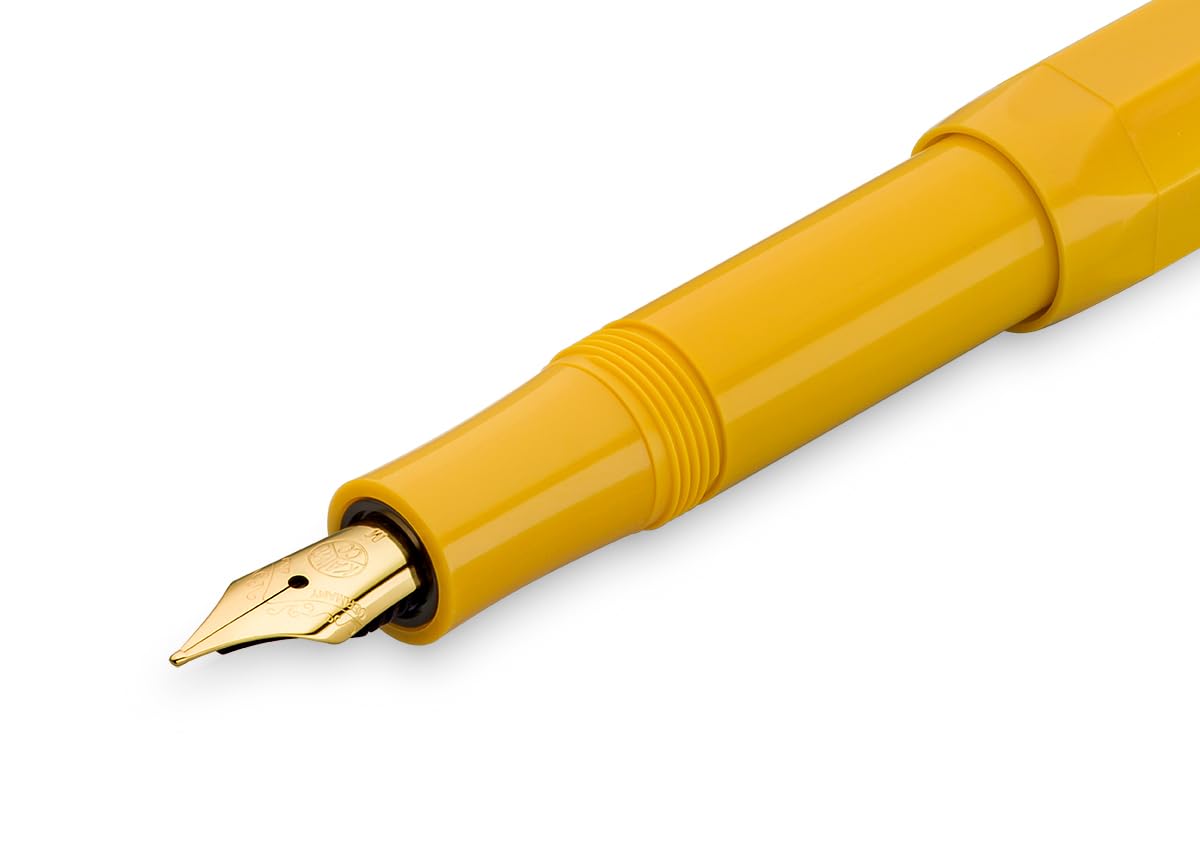 Kaweco COLLECTION Fountain Pen Honey, Fine Nib Sport Octagonal Clip Gold