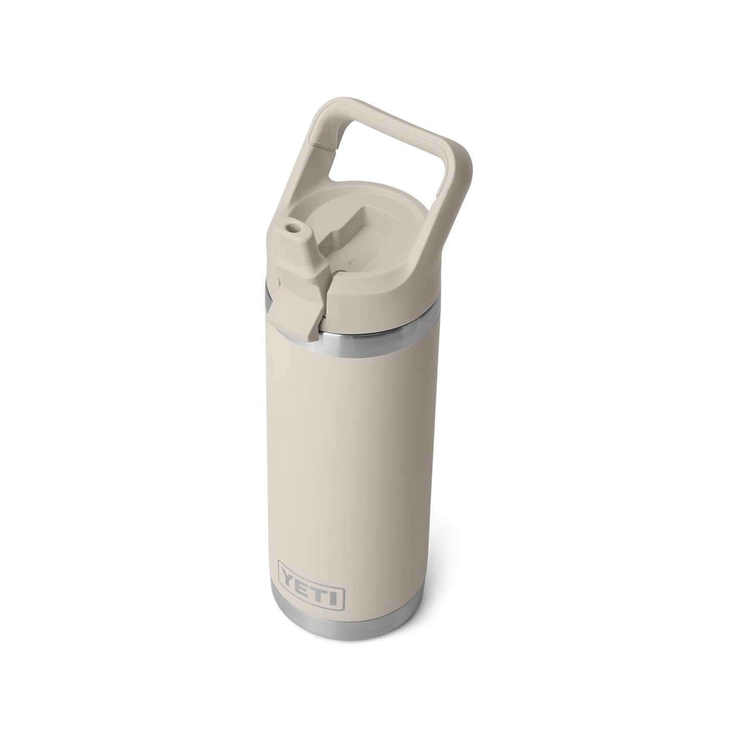 YETI Rambler 18 oz Bottle, Vacuum Insulated, Stainless Steel with Color Matching Straw Cap, Cape Taupe