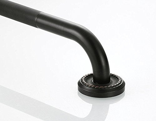 700Brass 40cm Grab Bar Featuring Anti-Slip Handrail, Solid Brass, Oil Rubbed Bronze, Heavy-Duty Construction Armrest, Bathroom Bathtube Shower Safety Rail