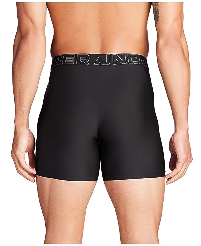 Under Armour Performance Tech Mesh Boxerjock 6in 3 Pack, Black Solid - Core 3 Pack, MD