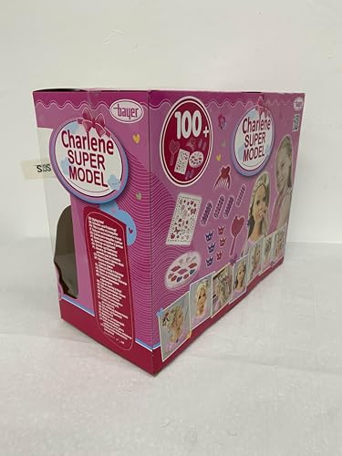 Bayer - Charlene Super Model Hairdressing Head - Cosmetics, Make-up, Hair Accessories - Blonde Hair - 10” - Age 3+ - 90088AA