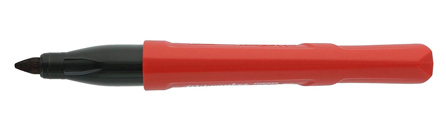 Milwaukee 48-22-3103 Inkzall Chisel Tip Multi Surface Jobsite Marker w/Water, Oil, and Dust Resistance, 6 Pack