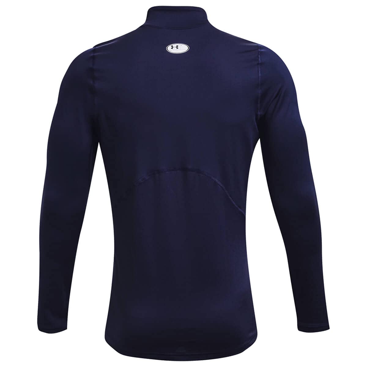 UA CG Armour Fitted Mock Midnight Navy/White