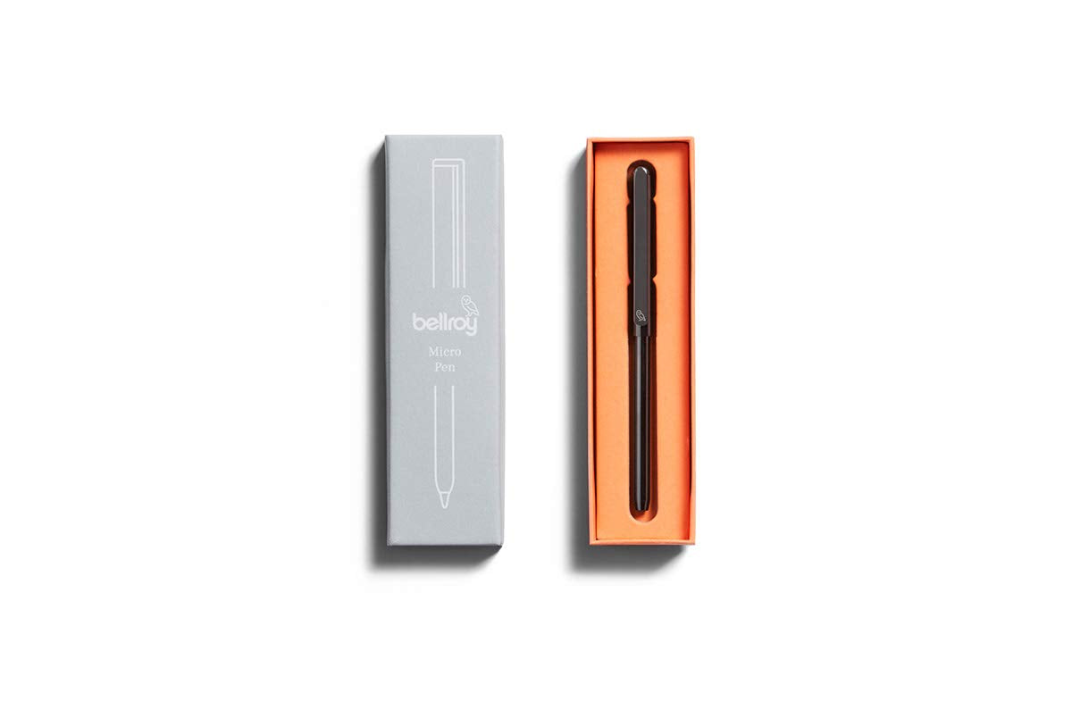 Bellroy Micro Pen (Small Travel Pen, Ballpoint Tip, Includes Refill) - Gunmetal