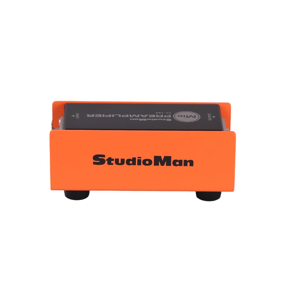 StudioMan CL-100 Microphone Preamp, XLR Input/Output, Orange and Black