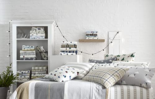 Eddie Bauer - Queen Sheet Set, Warm Breathable Cotton Flannel Bedding with Deep Pockets, Brushed for Extra Softness, Cozy Home Decor, Oeko-Tex Certified (Elk Grove, Queen)