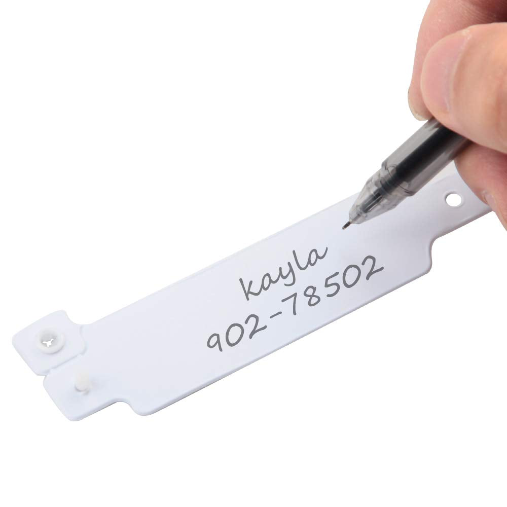 Wristall 100 Pack White Hospital Wristbands Vinyl Patient Id Bands Medical Plastic Wristbands by Fivepeans