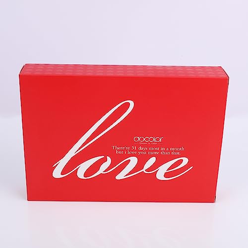 Docolor Makeup Brushes 32Pcs Professional Makeup Brush Set Premium Gifts for Lover Kabuki Foundation Blending Face Powder Blush Contour Eye Shadows Eyebrow Eyeliner Make Up Brushes Tools Kit Rose Red