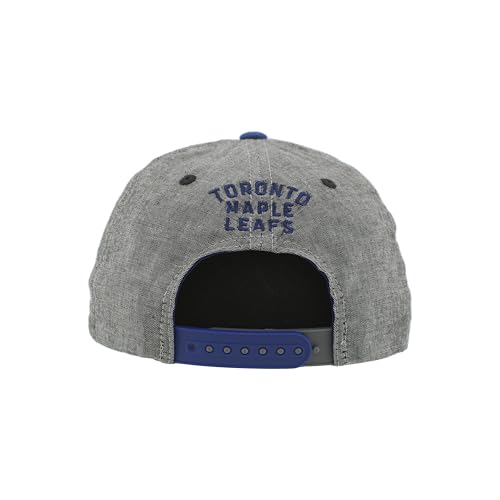 ZHATS Standard NHL Officially Licensed Adjustable Snapback Hat Chambray Heather Black