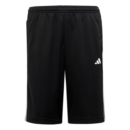 adidas Unisex-Kids Train Essentials 3-Stripes Shorts, Black/White, X-Large