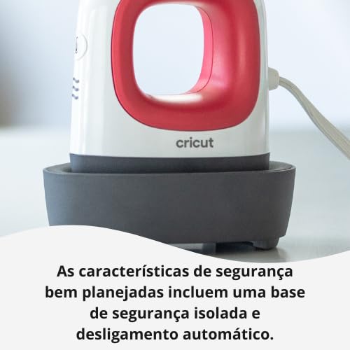 Cricut EasyPress Mini Heat Press for Pressing Small Objects like Shoes, Stuffed Animals, Hats & More, 3 Heat Settings & Precision Tip, Ceramic-Coated Heat Plate, Compact & Lightweight, Raspberry