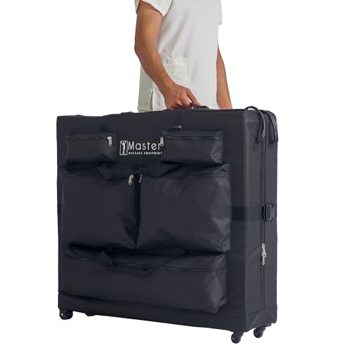 Master Massage Universal Wheeled Massage Table Carry Case, Bag for Massage Table-Black, 1 Count, 1 count (MHP #78790)