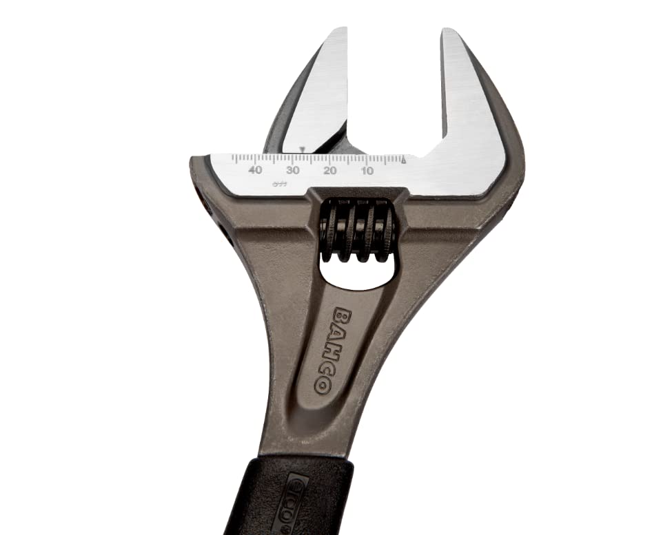 Bahco 9031 R US Black X-Wide Adjustable Wrench Ergo, 8"